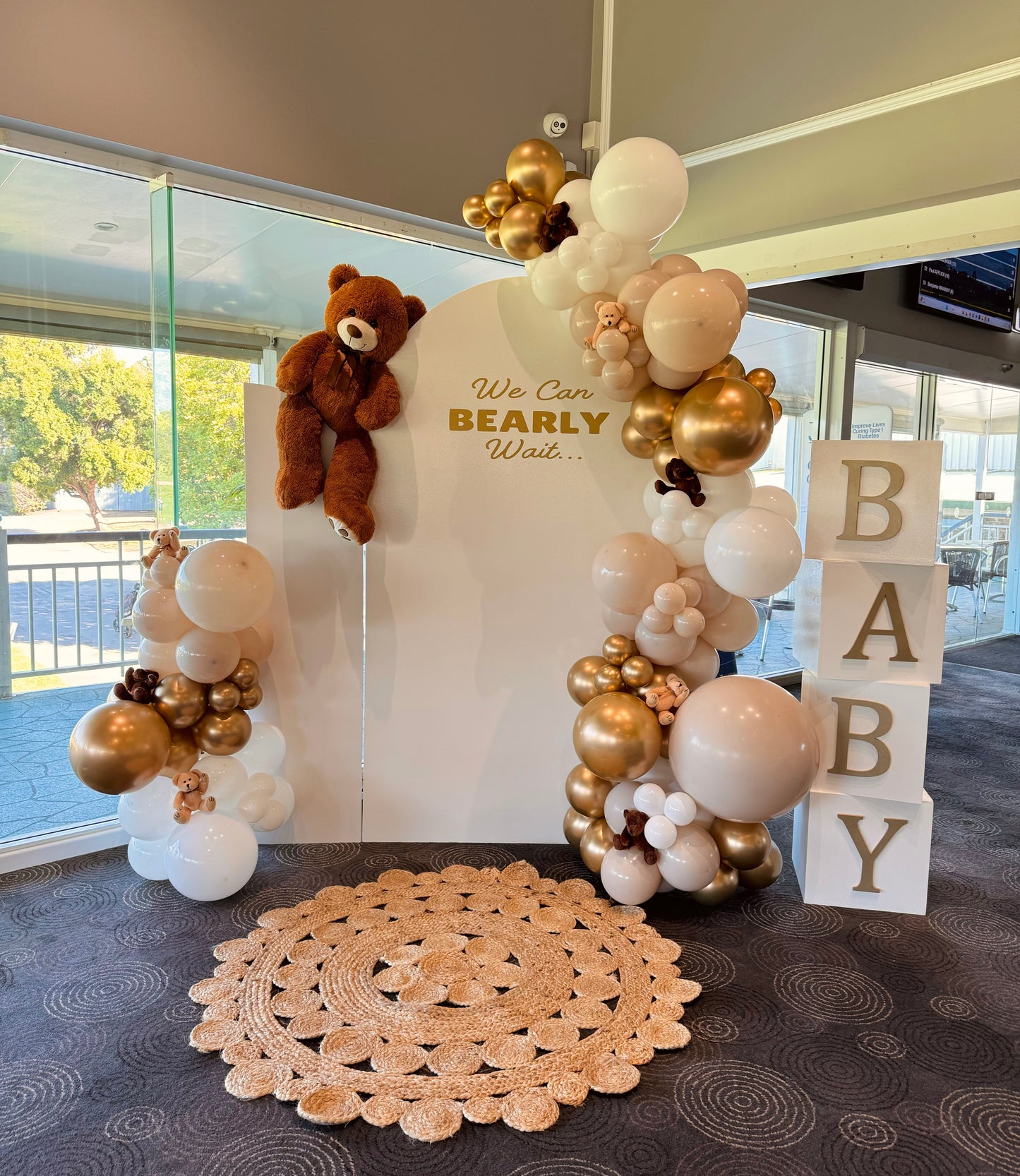 Baby Shower Balloons, Bear-themed decorations (banners, balloons, centerpieces), Brisbane Balloon Arch, Balloons For Baby Shower, Baby Shower Theme, Gender Reveal