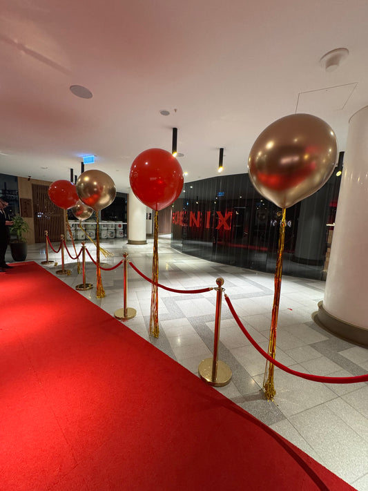 Four Giant Helium Balloons