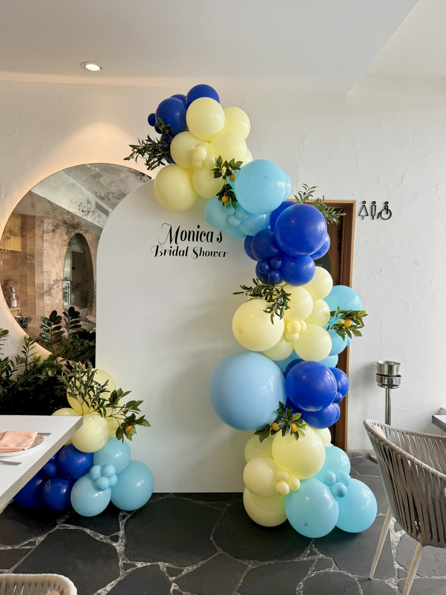 Amalfi Coast Bridal Shower Balloons, Balloons Brisbane, Balloons For Bridal Shower, Bridal Shower Decorations