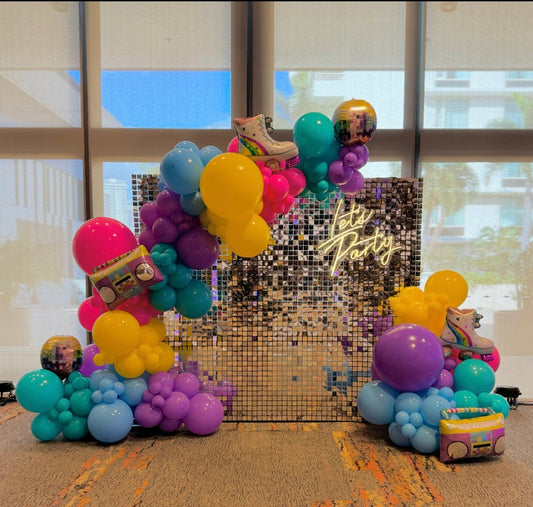 Themed Shimmer Wall with foils