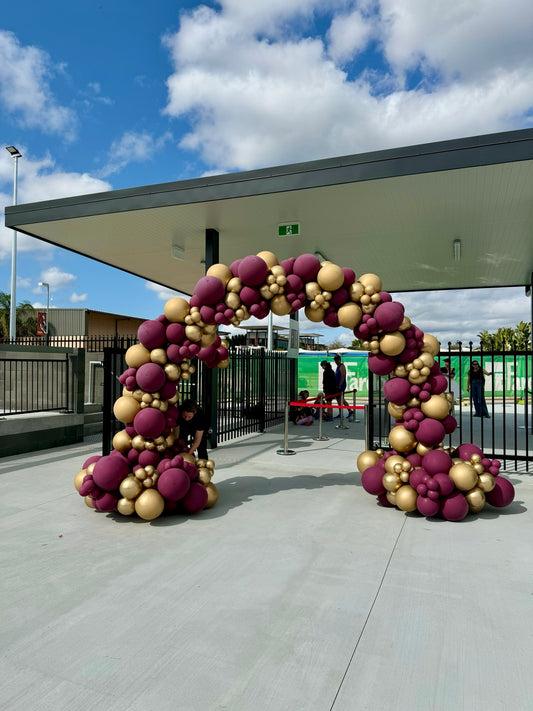 Organic Balloon Arch for Sporting Events