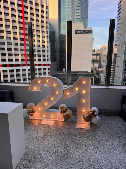 Light Up Numbers Brisbane
