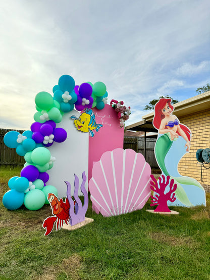 Little Mermaid Birthday Balloon Package, Ariel Party Balloons, Underwater Birthday Decorations, Disney Princess Balloon Decor, Little Mermaid Party Supplies, Ariel Balloon Bouquet, Themed Birthday Party Balloons