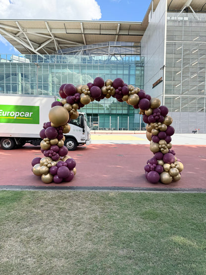 Organic Balloon Arch, Balloon Arch, Brisbane Broncos