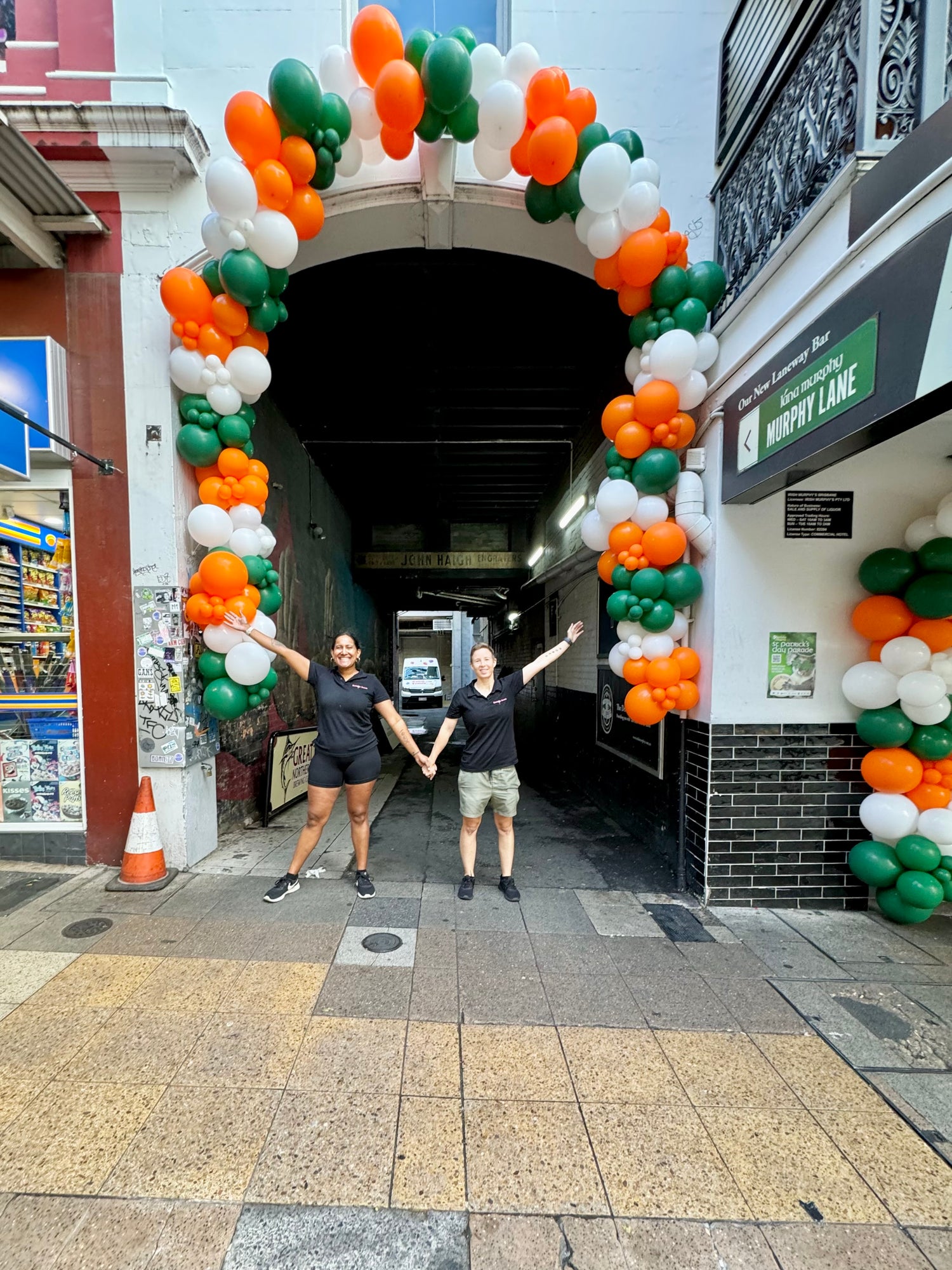 Balloon Arch, Balloons Brisbane, Brisbane Balloon Supplier, Corporate Balloons, St. Patrick's Day Balloons, 